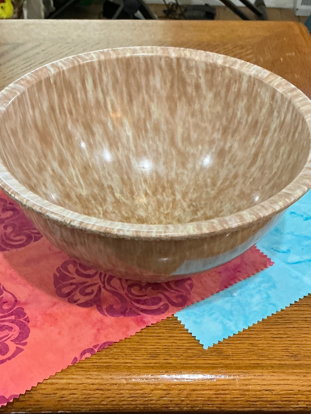 Vintage Texas ware #118 Confetti Splatter Melmac
 Bowl  10 by 5.5 inches